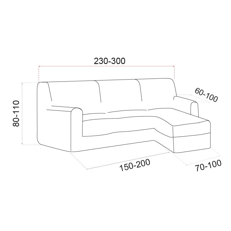 Funda Superelástica Chaise Longue Belice