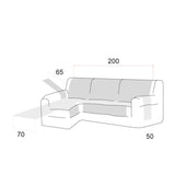 Cubre Acolchado Reversible Chaise Longue Polster
