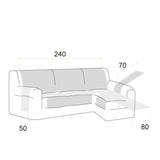 Cubre Acolchado Reversible Chaise Longue Polster