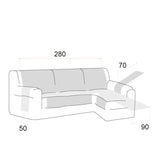 Cubre Chaise Longue Antideslizante Coral