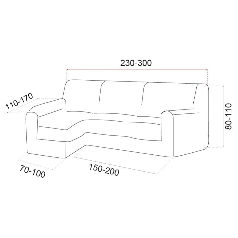 Funda Multielástica Chaise Longue Belfast