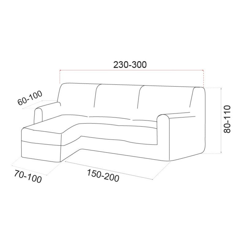 Funda Multielástica Chaise Longue Belfast