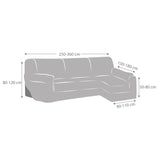 Funda Súper Elástica Chaise Longue Jersey