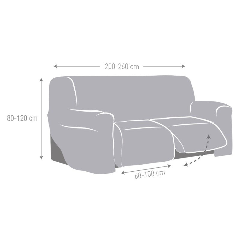Funda Superelástica Sofá Relax 3 Plazas 2 Pies Jersey